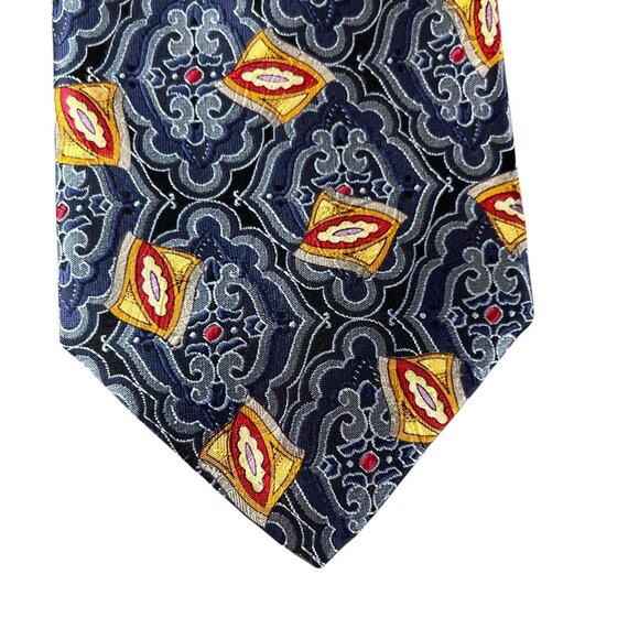 Robert Talbott Best Of Class Mens Tie Silk Geometric Embroidered Multicolor USA - Picture 4 of 12